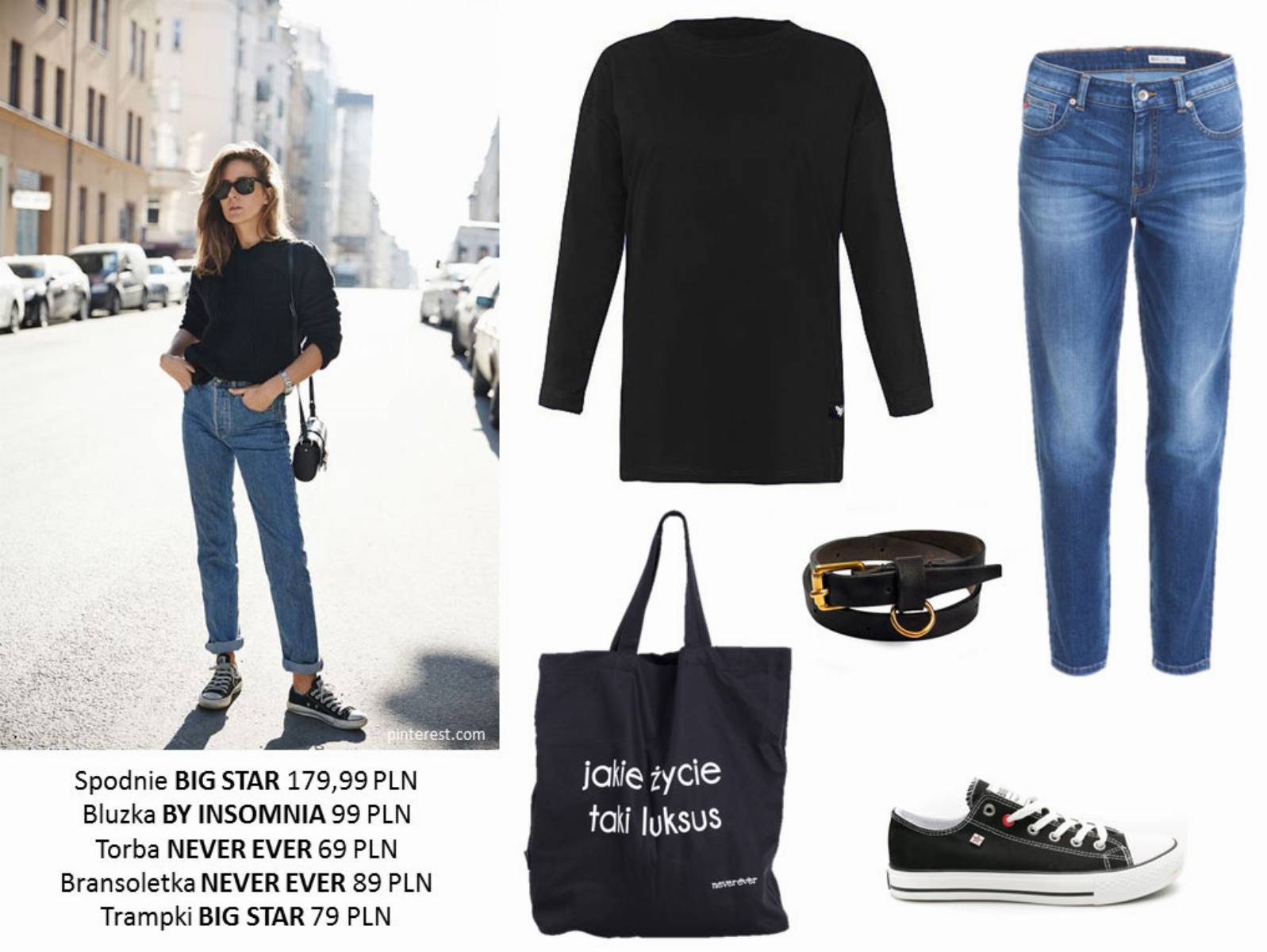 Modne stylizacje z jeansami