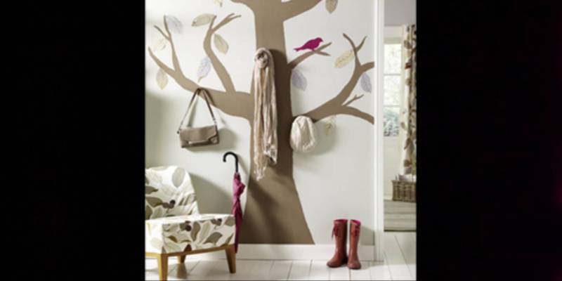 Jesienna-dekoracja-wieszak Jak zrobić jesienny wieszak