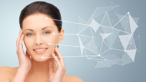 piękna młoda kobieta twarz