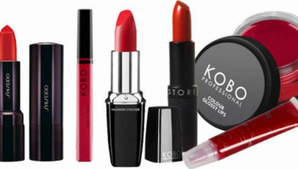 Pomadki i błyszczyki w kolorze czerwieni – propozycje od KOBO, Make Up Store oraz Shiseido