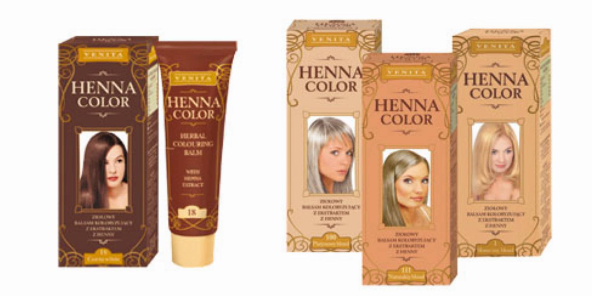 VENITA HENNA COLOR - Ziolowe Balsamy Koloryzujace VENITA HENNA COLOR - Ziolowe Balsamy Koloryzujace