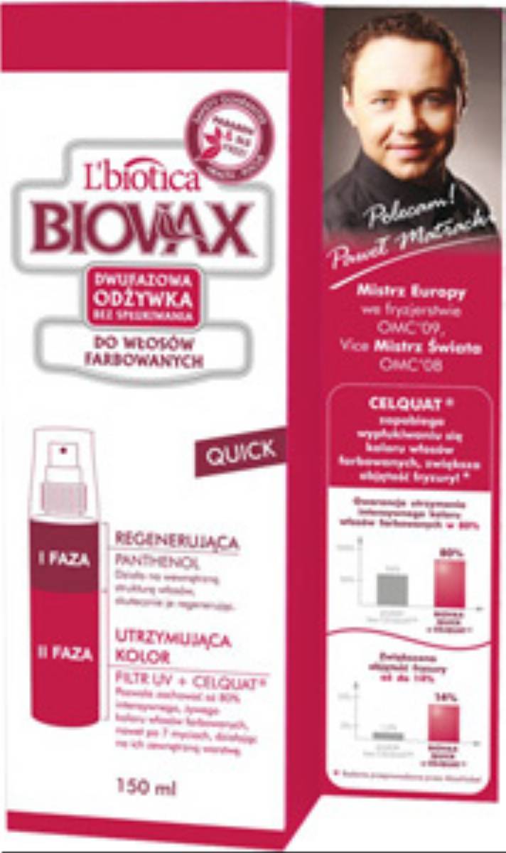biovax do włosów farbowanych odżywka