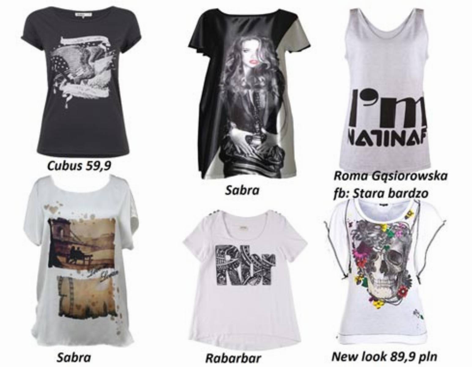 Koszulki z nadrukami (4) Koszulki z nadrukami