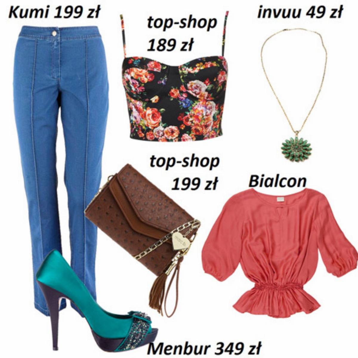 zestaw_2 spodnie z wysokim stanem, moda wiosna lato 2012, moda trendy modne spodnie 2012