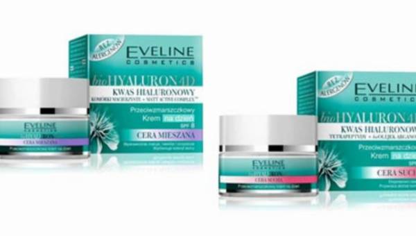 Siła kwasu hialuronowego w nowych kremach z serii bioHyaluron 4D Eveline Cosmetics