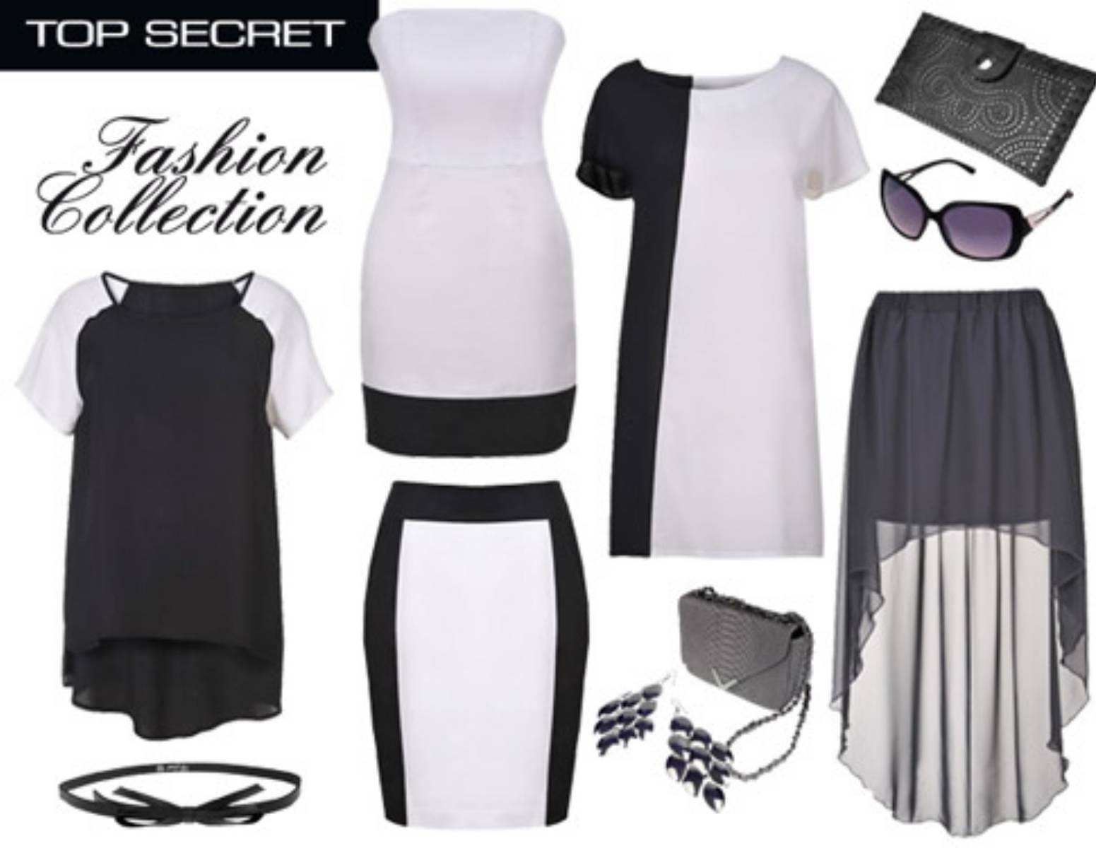 Top Secret Fashion - BLACK and WHITE