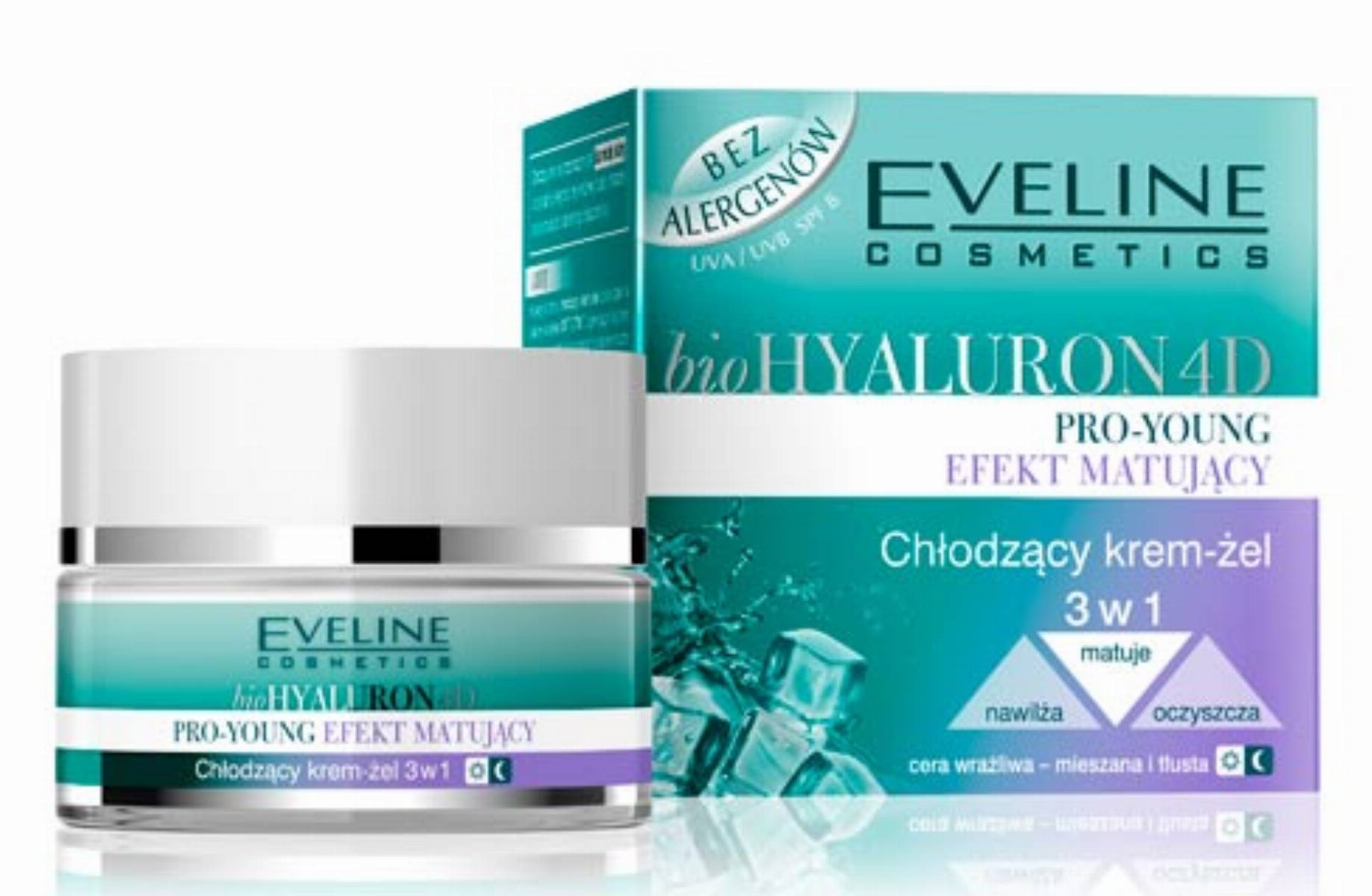 bioHyaluron 4D PRO-YOUNG chlodzacy krem-zel 3 w 1 EFEKT MATUJACY