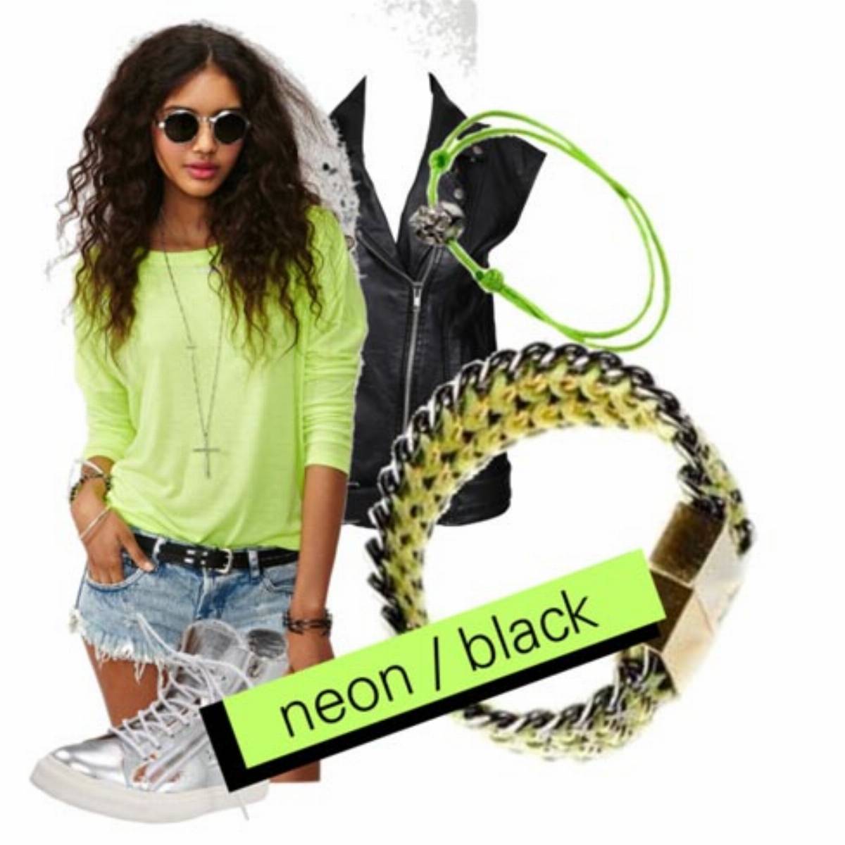 Bizuteria Cocktail'me - neon/black