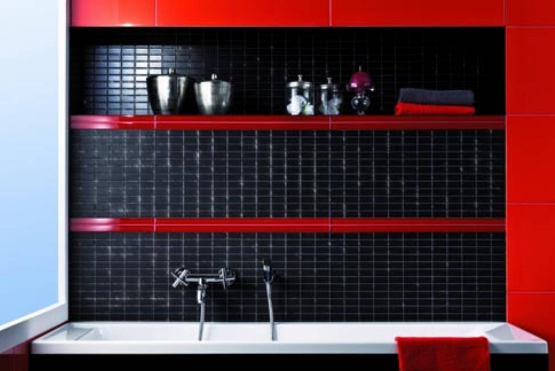 Łazienka w brokacie