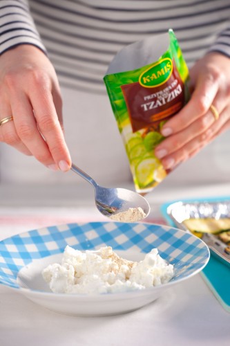 Roladki z grillowanej cukinii II Roladki z grillowanej cukinii