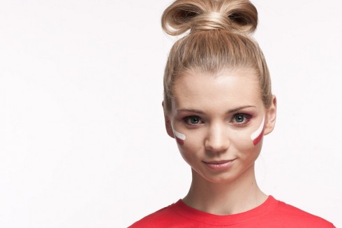 jak umalować twarz na Euro 2012