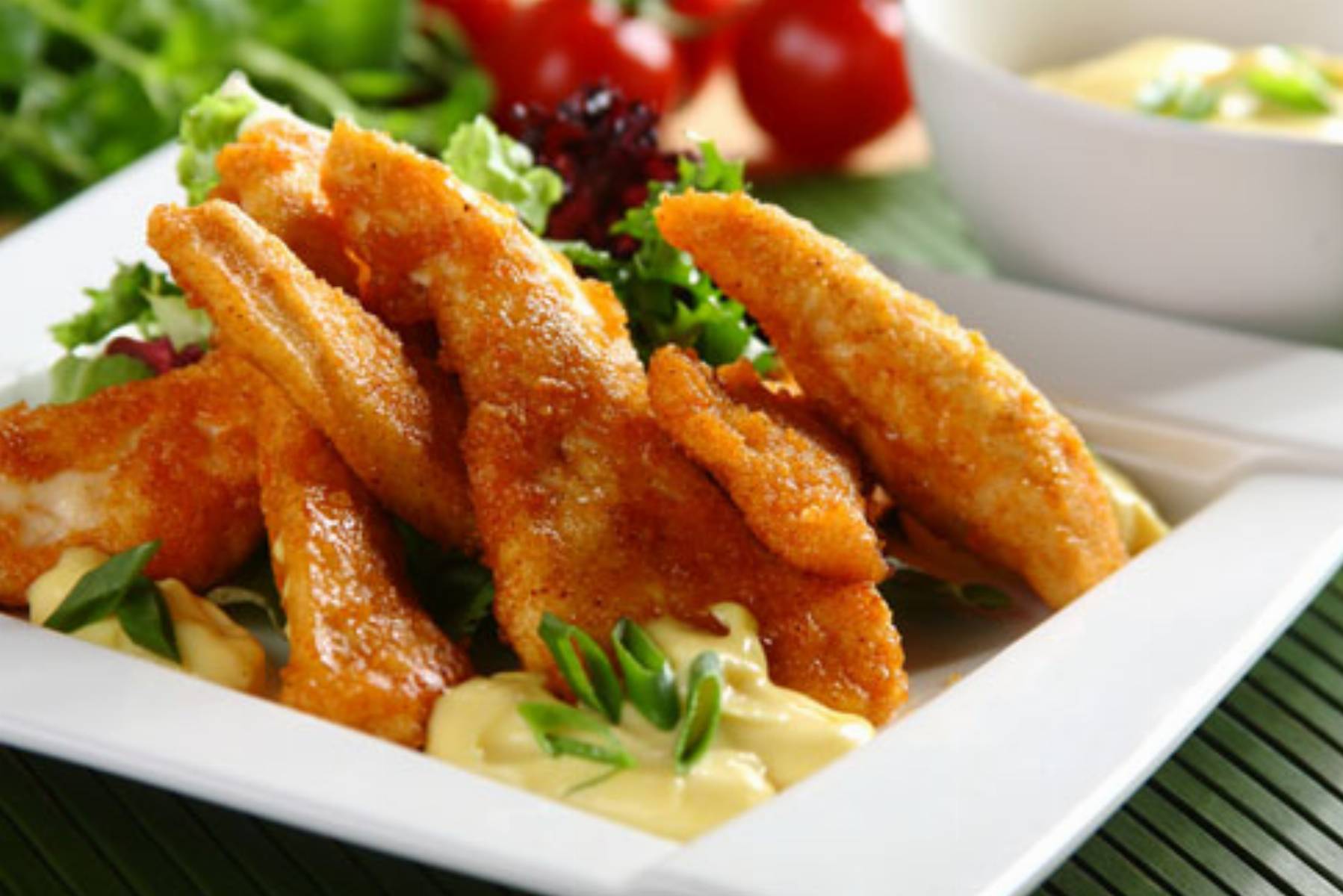 Paluszki z kurczaka z dipem BBQ