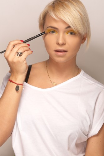 makijaz zolty lato 2012 5 makijaż żółty lato 2012