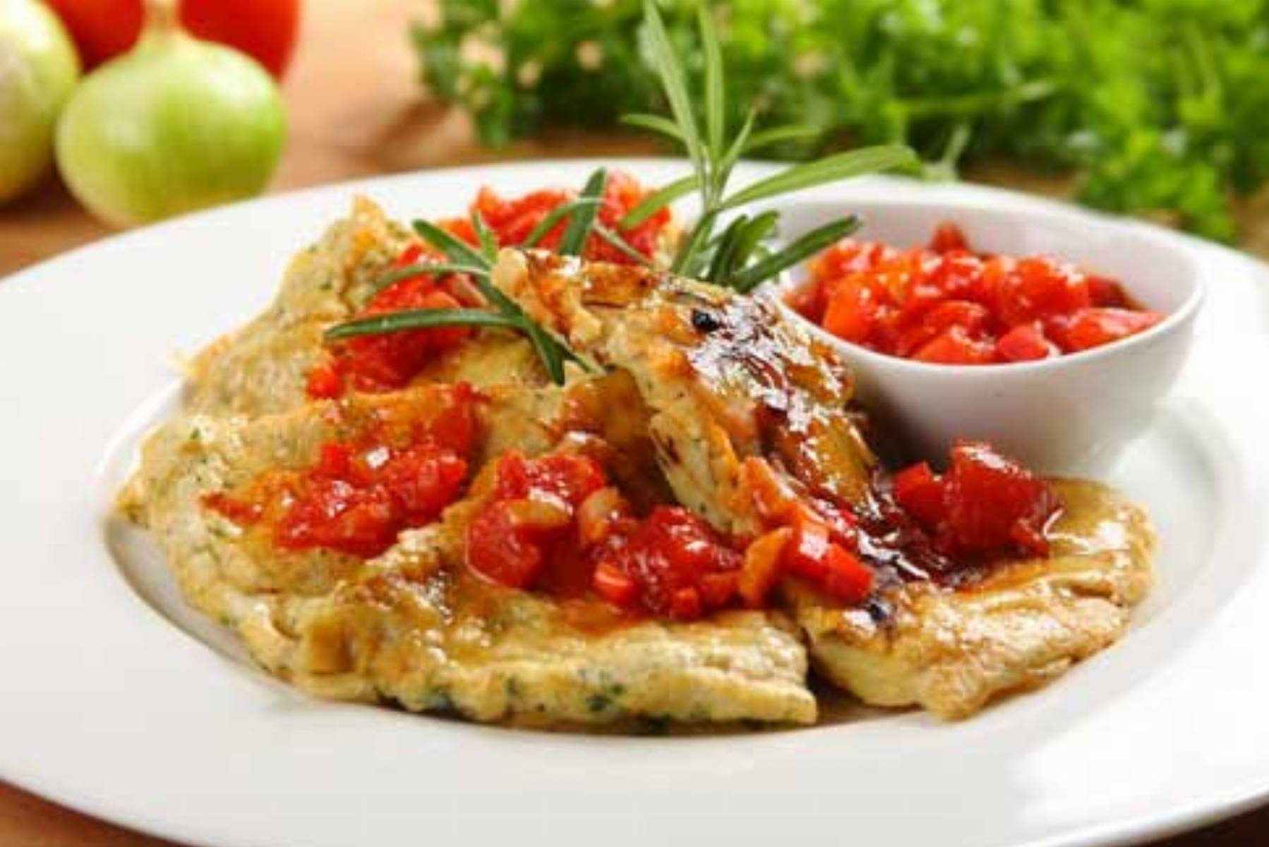 Tortilla z sosem hiszpanskim Tortilla z sosem hiszpańskim