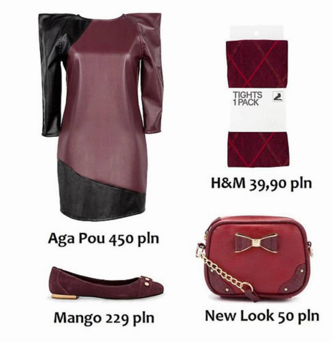 Kolor bordo - stylizacje Kolor bordo - stylizacje