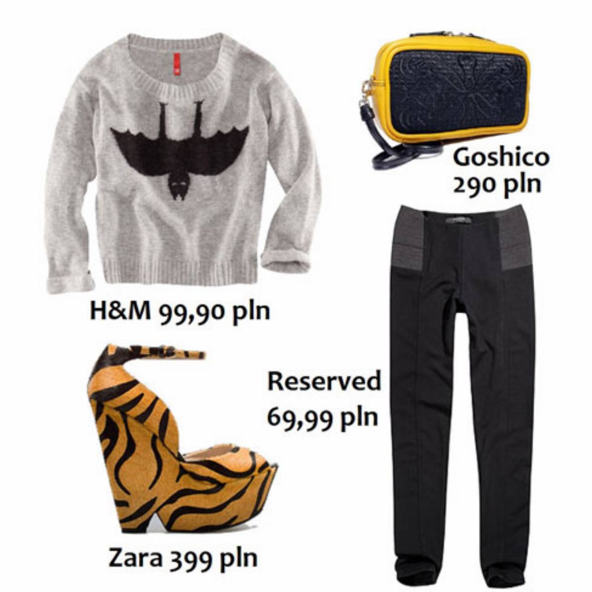 Swetry z nadrukami - stylizacje Swetry z nadrukami - stylizacje