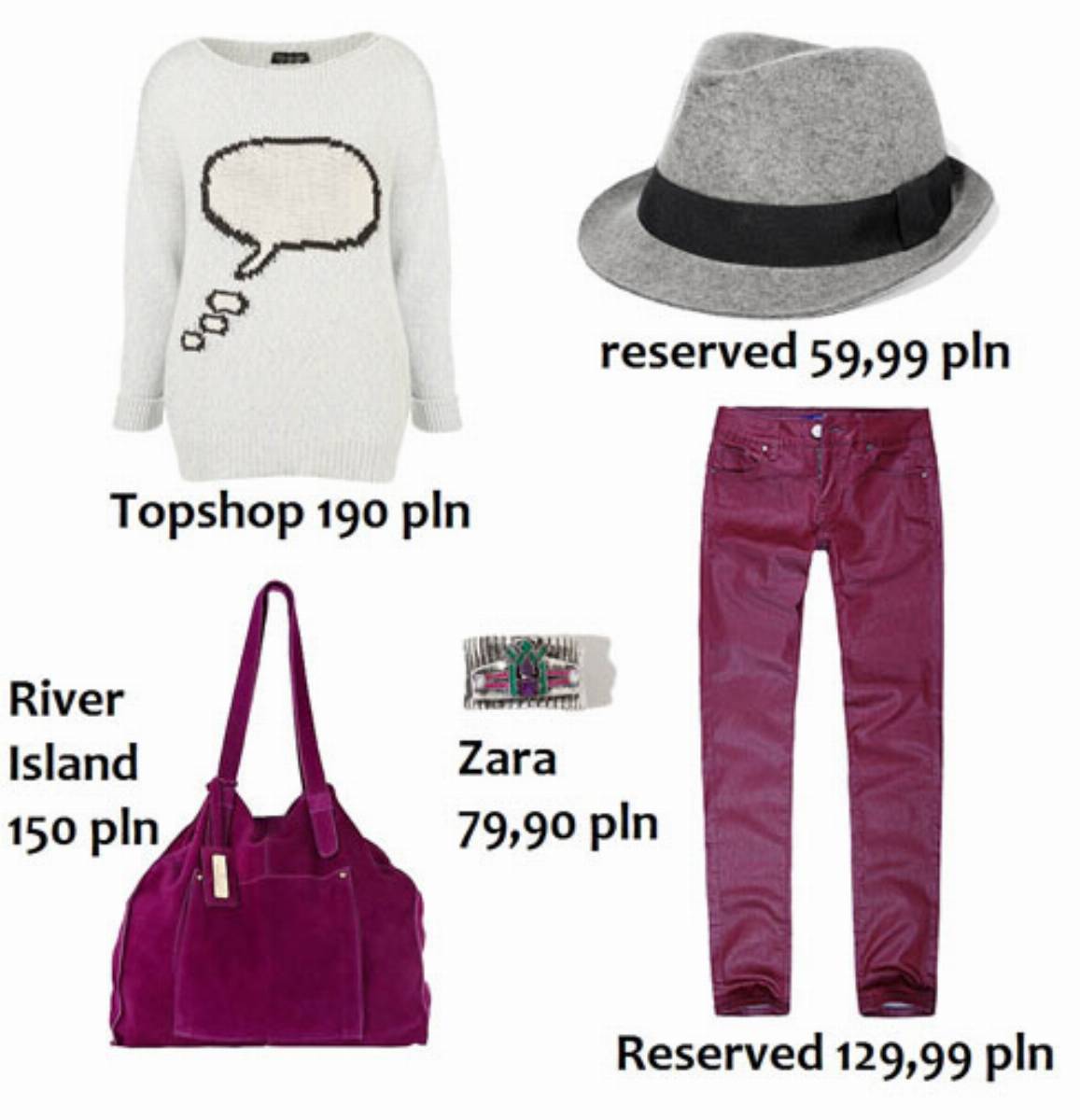 Swetry z nadrukami - stylizacje Swetry z nadrukami - stylizacje