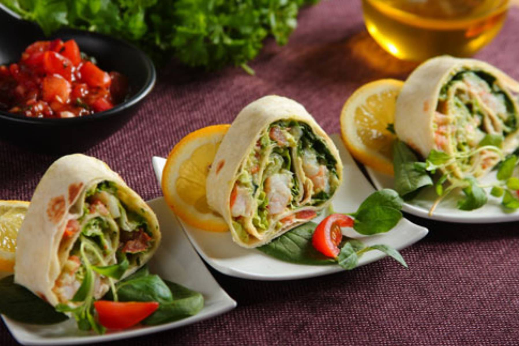 Wrappy z krewetkami Wrappy z krewetkami