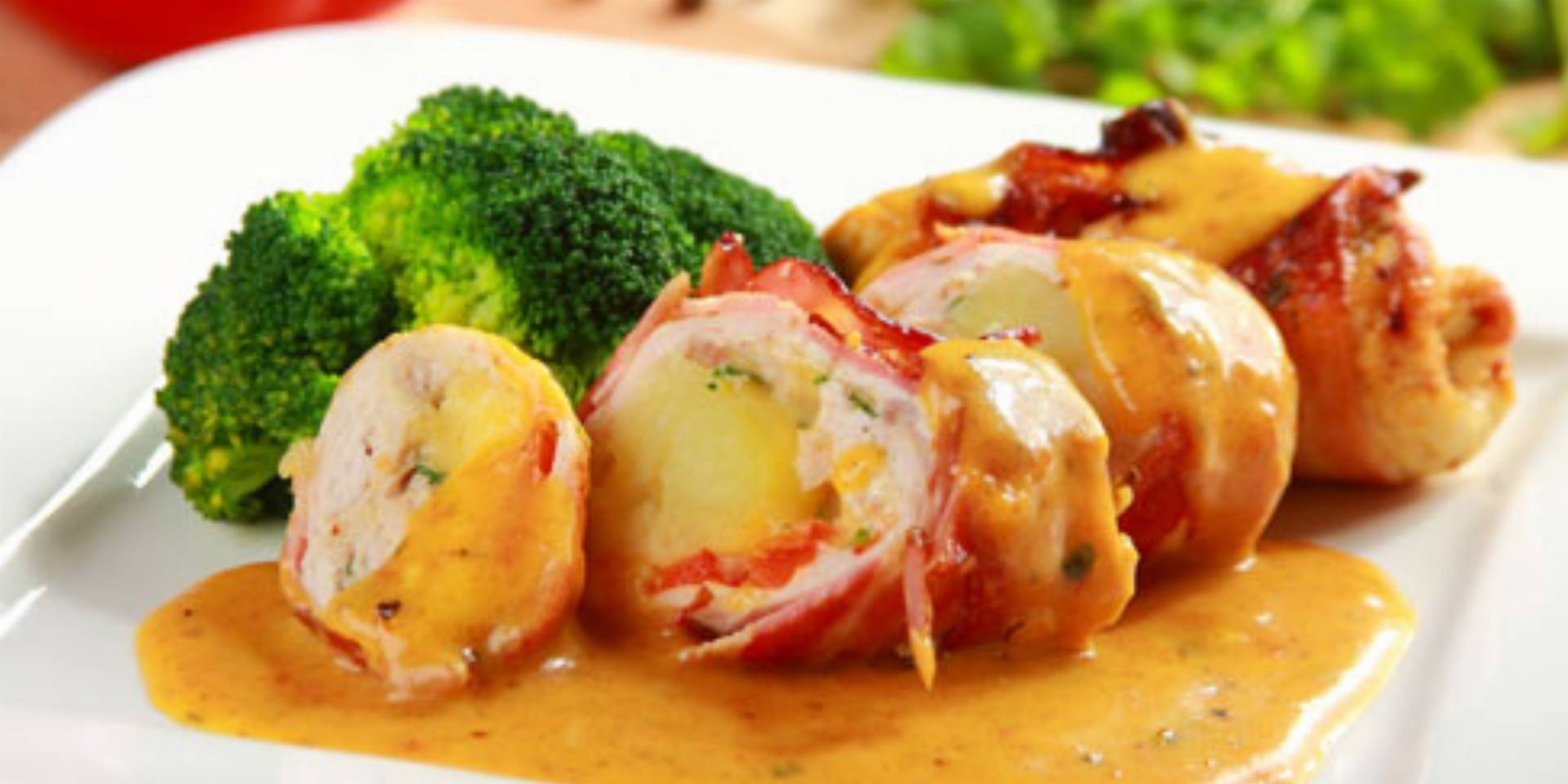 Roladki z indyka po hawajsku