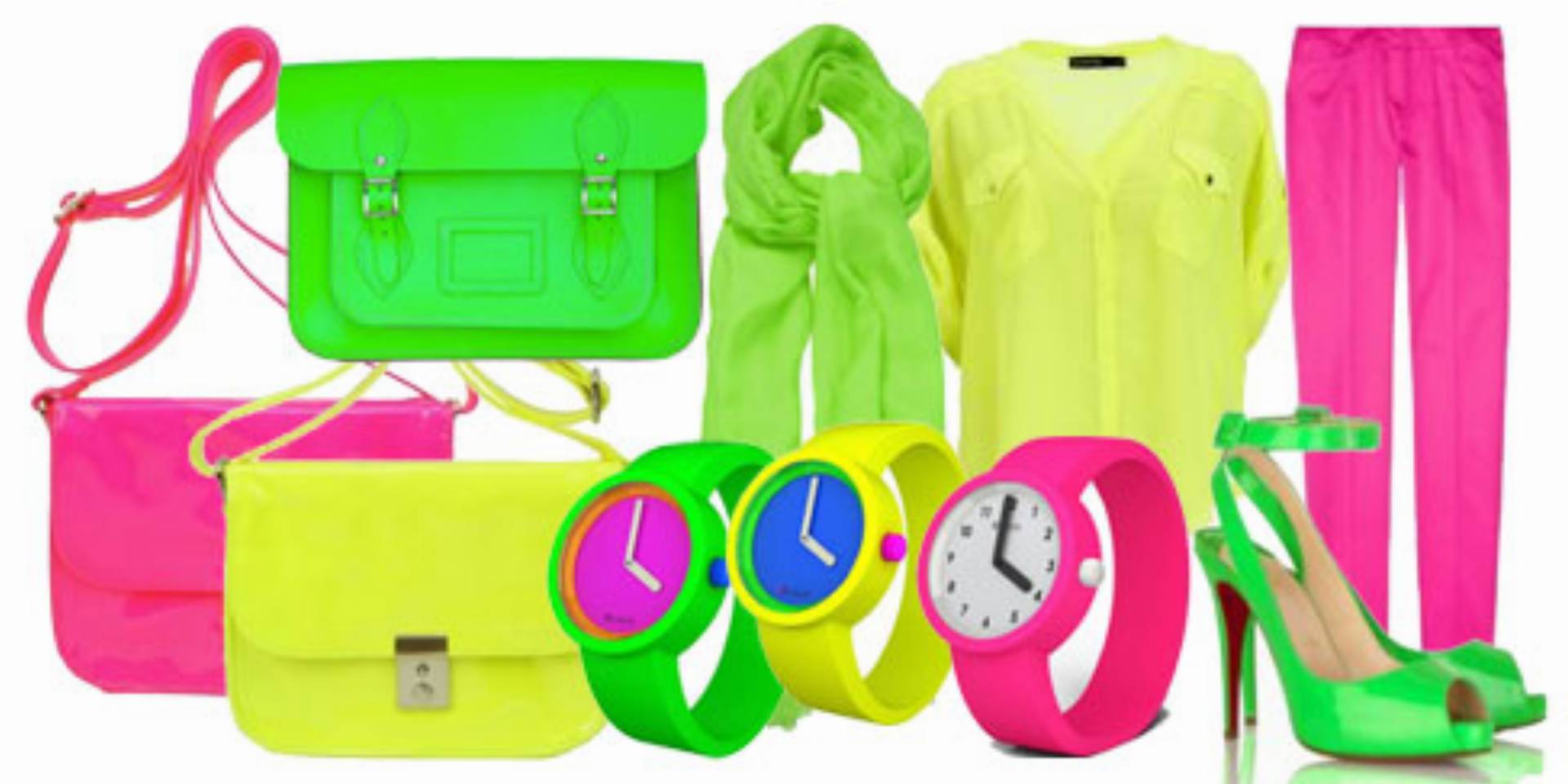 Stylizacje w kolorach fluo