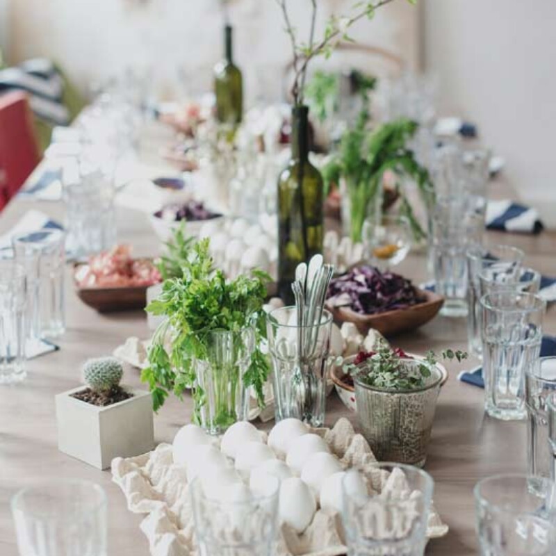Dekoracja stołu na Wielkanoc - 20 pomysłów