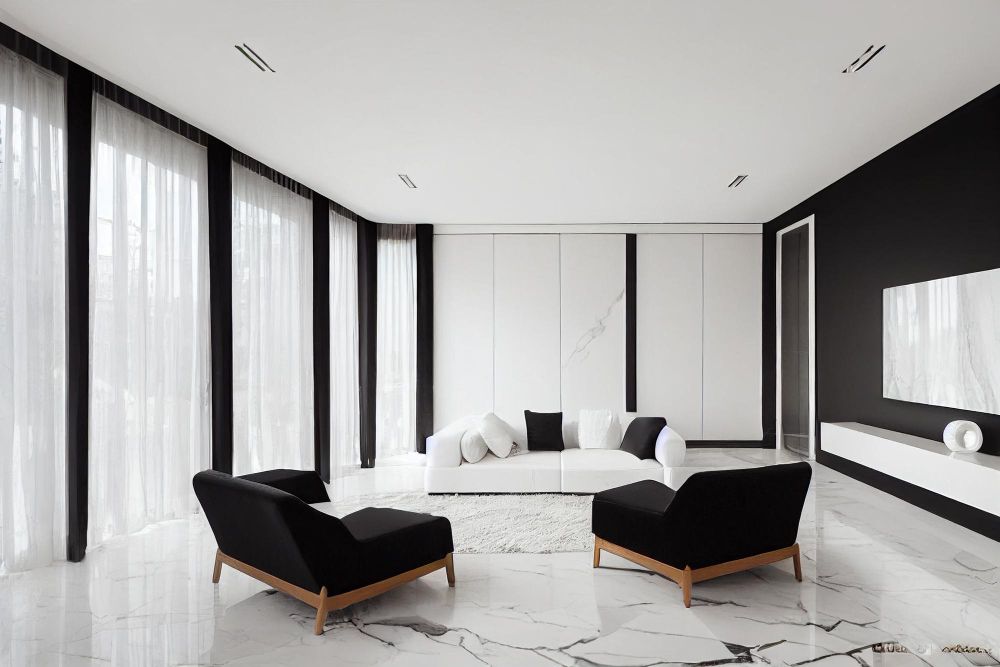 Klasyczna biel i czerń we wnętrzach fr Klasyczna biel i czerń we wnętrzach