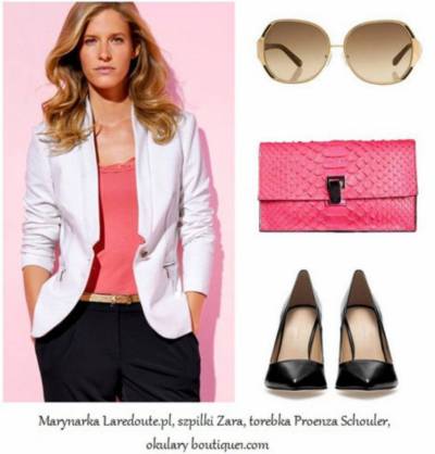 Stylizacja - biala marynarka (2)