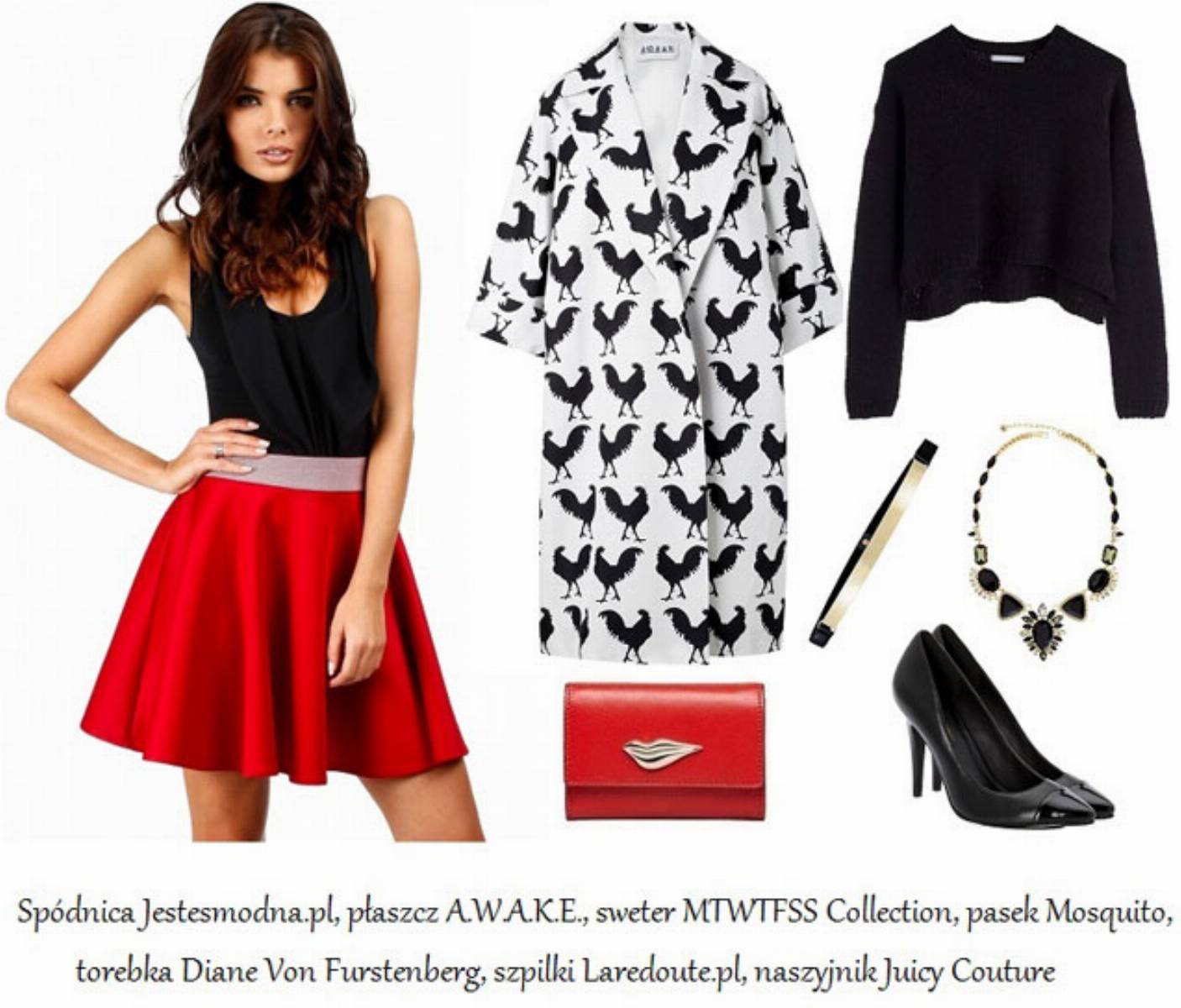 Stylizacja - rozkloszowana spodnica (1)