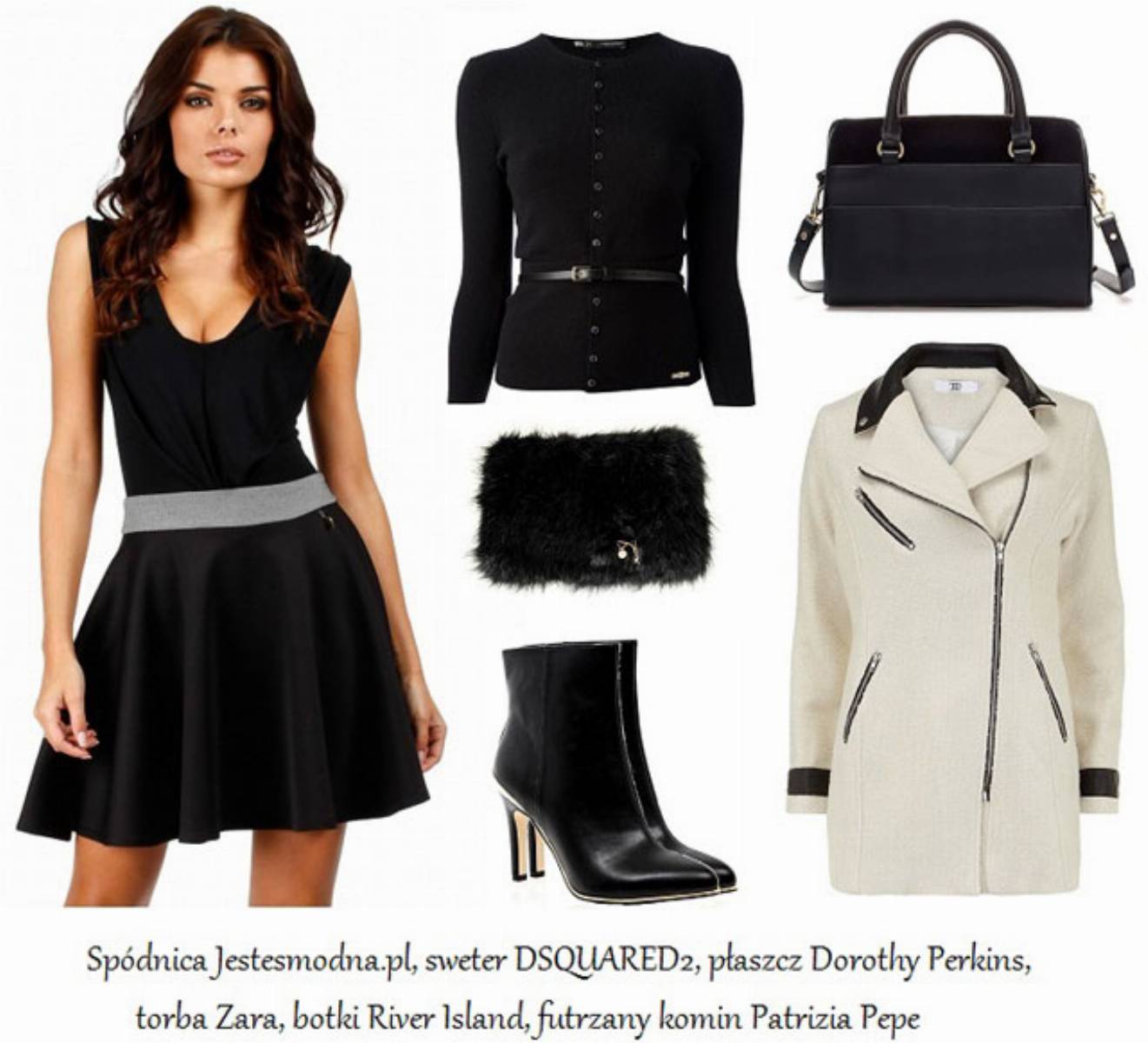 Stylizacja - rozkloszowana spodnica (2)