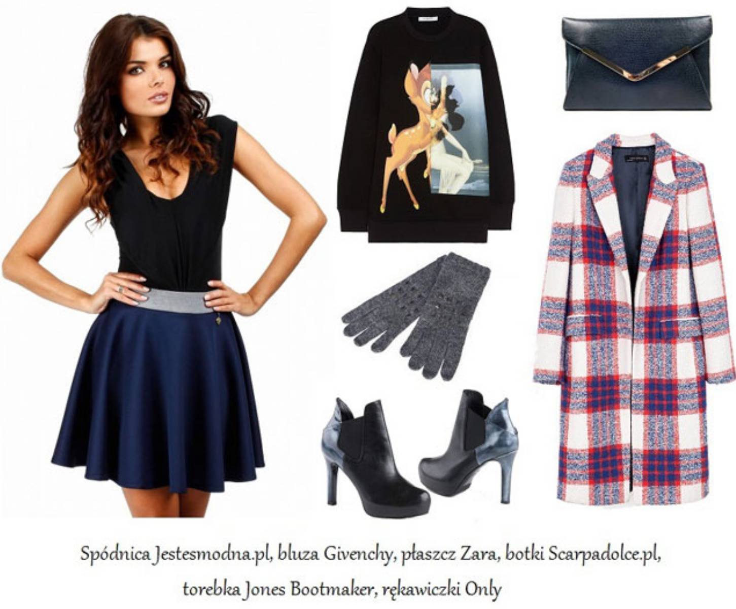 Stylizacja - rozkloszowana spodnica (3)