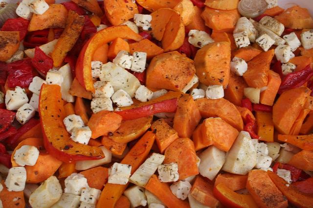 zapiekanka z dynią i żółtym serem