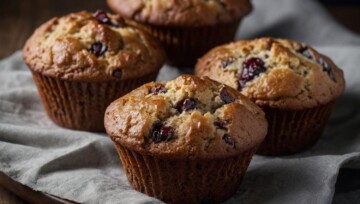 muffiny z żurawiną