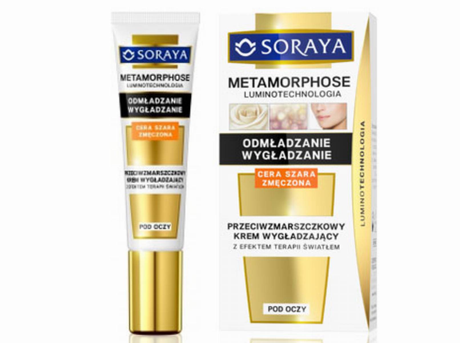 Soraya Metamorphose Przeciwzmarszczkowy krem wygladzajacy pod oczy z efektem terapii swiatlem