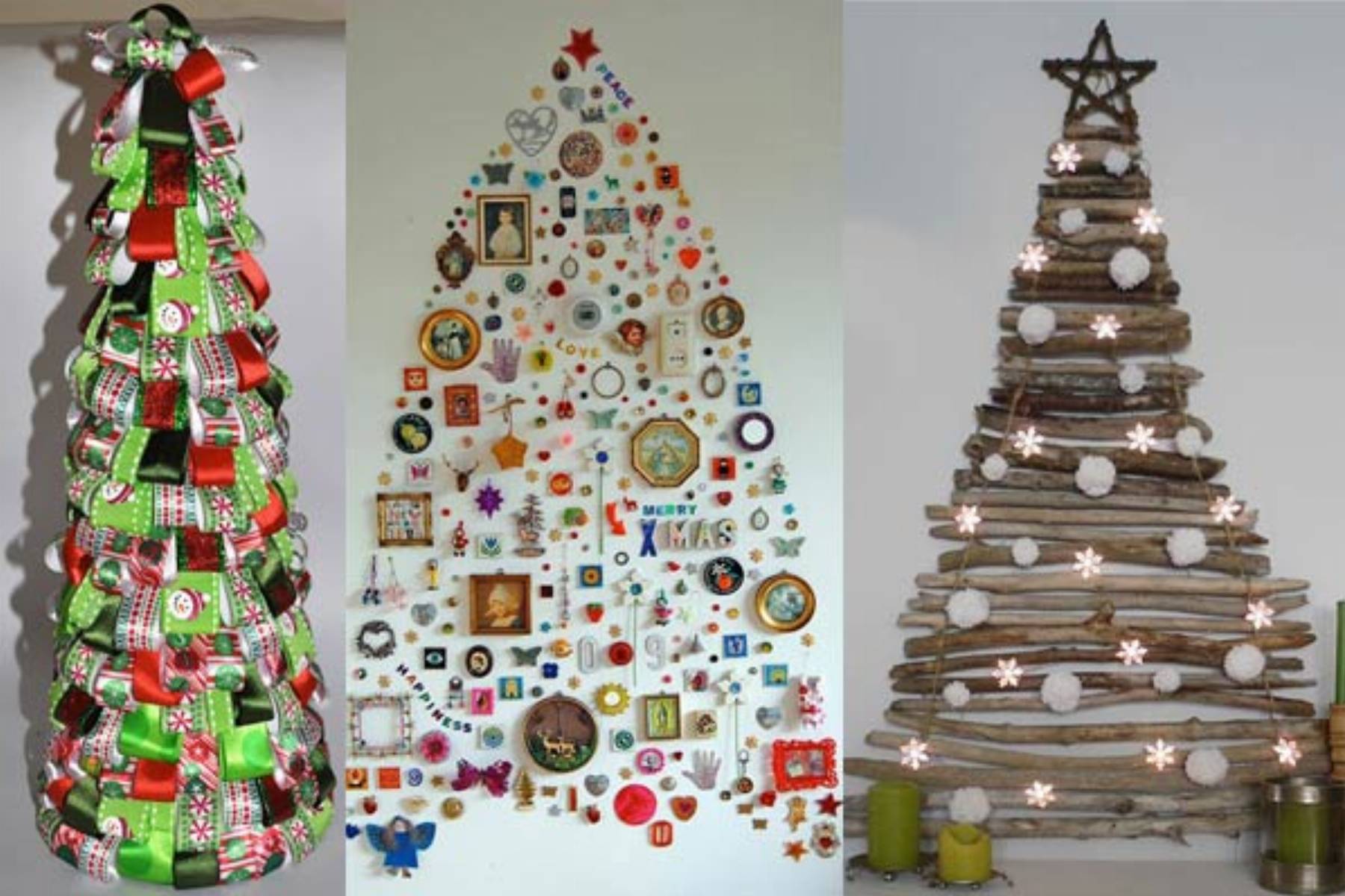 33 pomysły na choinki i dekoracje świąteczne - zrób to sama (DIY