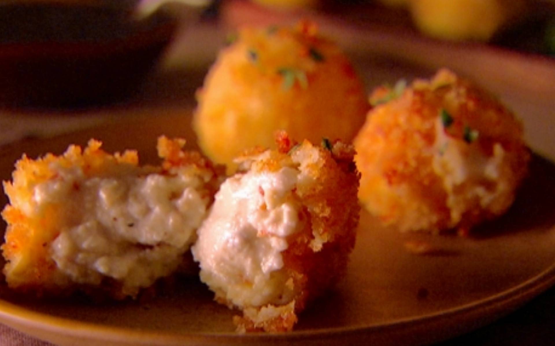 Smażona wędzona mozzarella