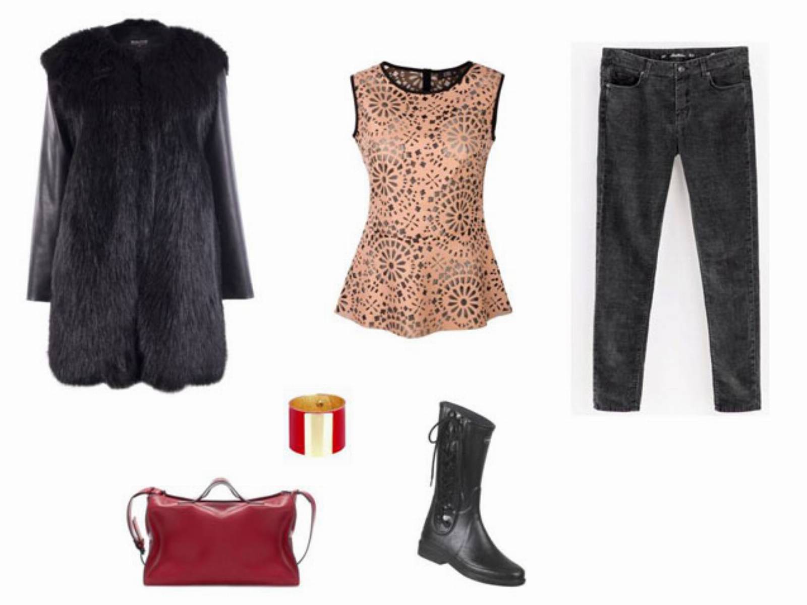 Stylizacja - futerkowy szal (1)