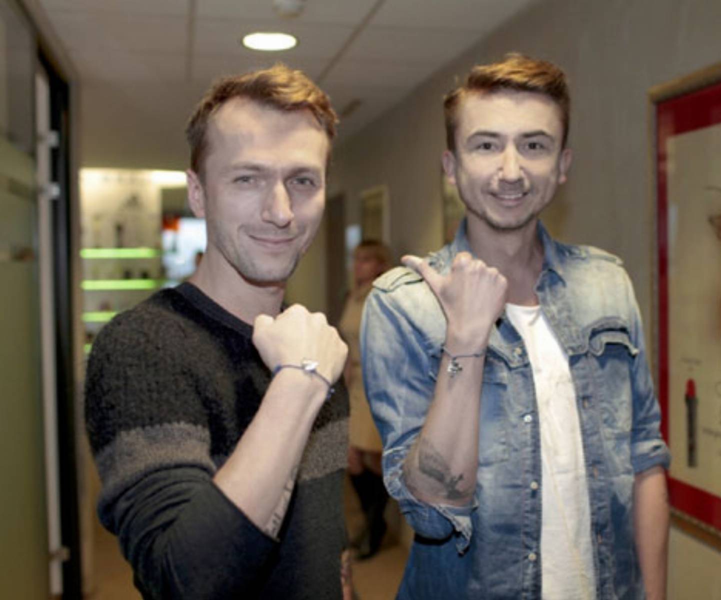 Paprocki&Brzozowski podczas rejestracji w 2012 r. foto DKMS