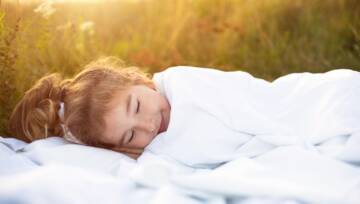 czystość śpiące dziecko