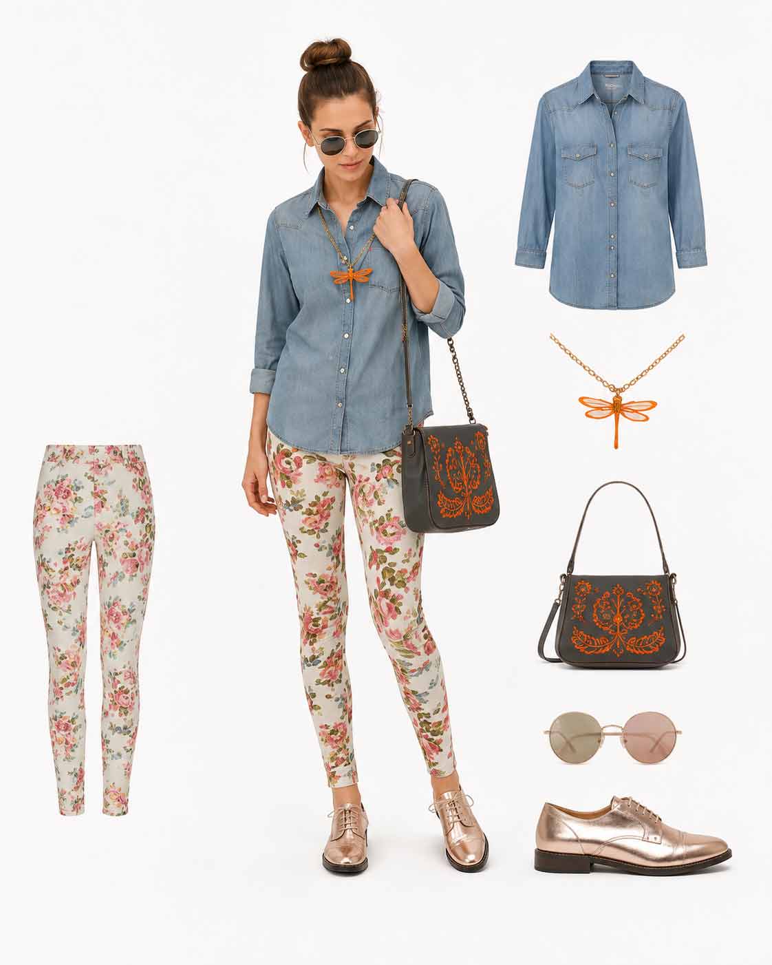 Moda w pastelowych odcieniach i kwiaty