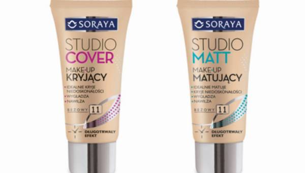 Nowość Soraya: Kryjący make-up STUDIO COVER oraz Matujący make-up STUDIO MATT