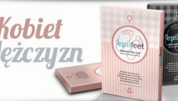 EpilFeet – intensywnie złuszczająca maska do stóp w formie wygodnych skarpetek.