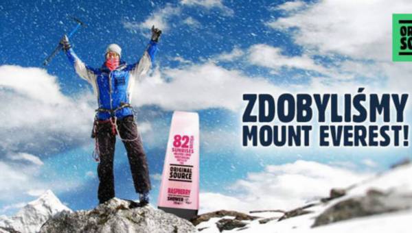 Original Source – pierwszy żel pod prysznic na szczycie Mount Everest