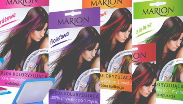 Kolorowy make-up dla włosów – kredy koloryzujące marki Marion