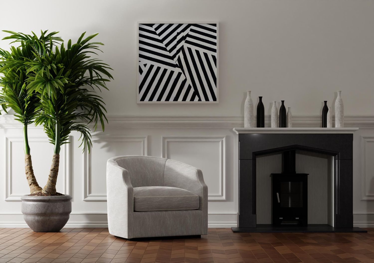 Modne wnętrza - biel i kolorystyczne akcenty