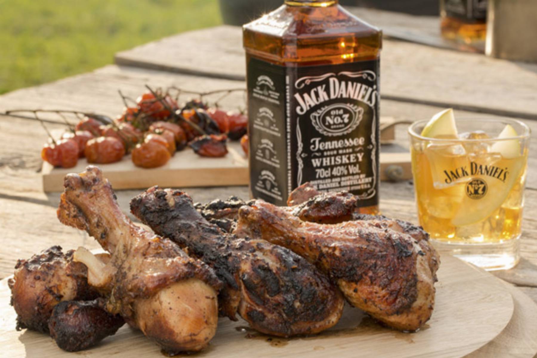 Podudzia kurczaka marynowane z Jack Daniel’s i limonkami