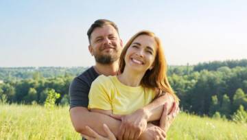 dorośli szczęśliwa para