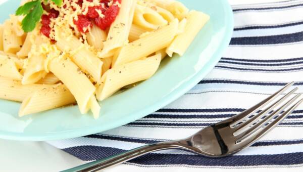 penne ze świeżymi pomidorami