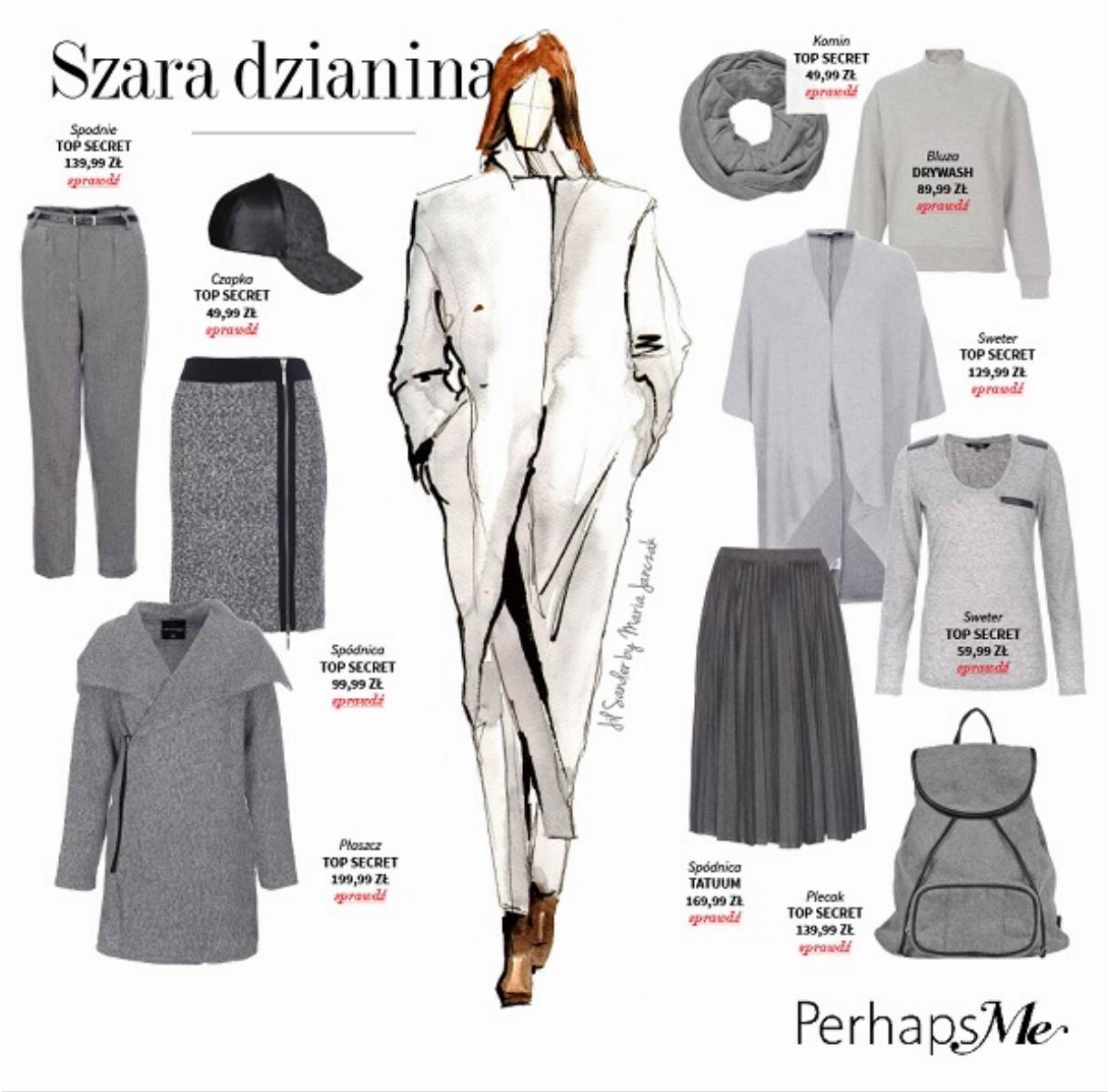 Trendy jesien 2014 - szara dzianina