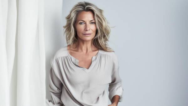 atrakcyjna kobieta w średnim wieku