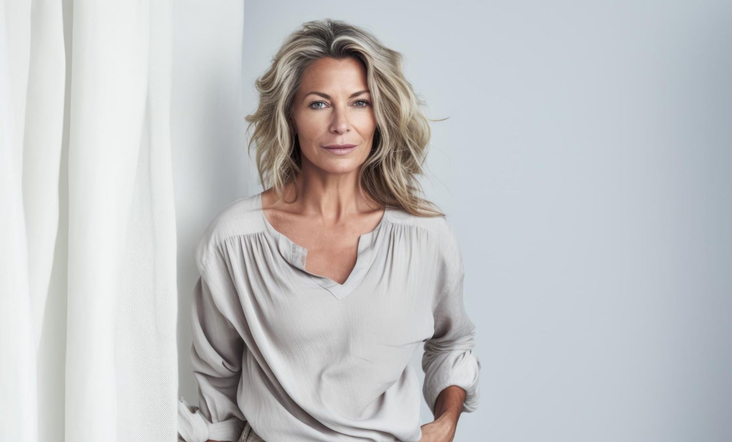 atrakcyjna kobieta w średnim wieku